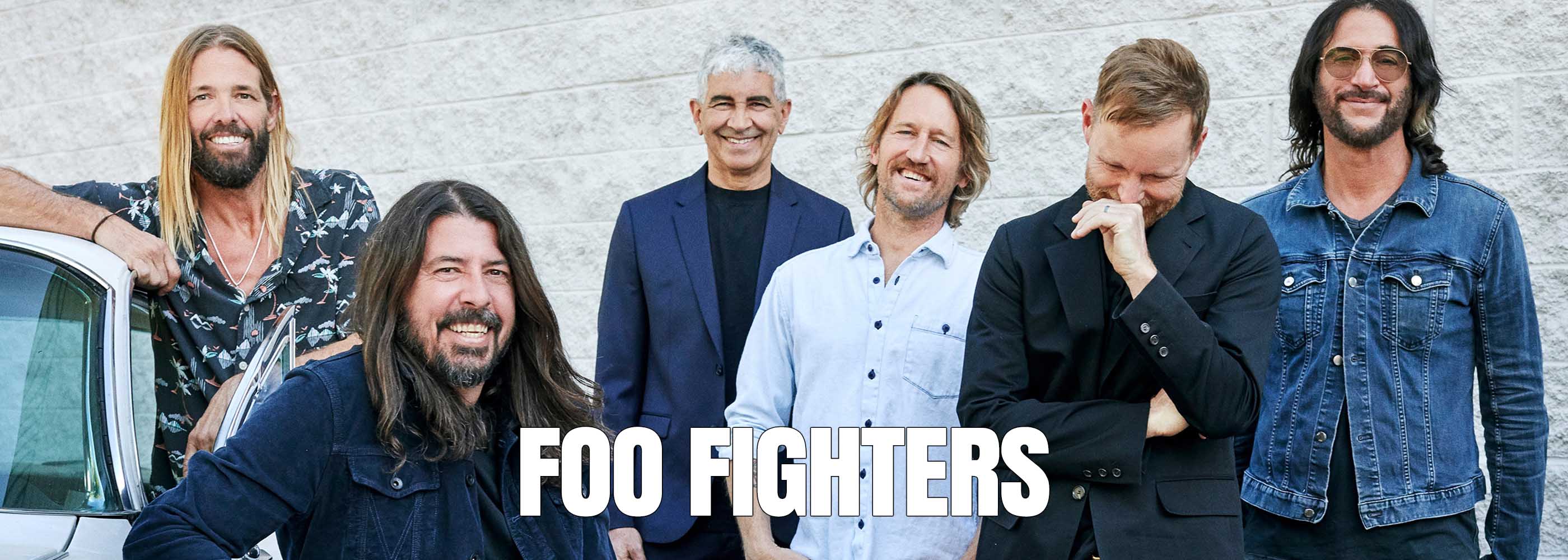 foo-fighters band portrait banner for album tracklist poster collection
