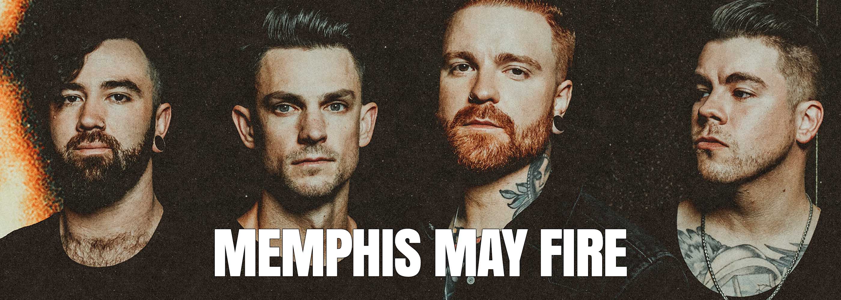 memphis-may-fire band portrait banner for album tracklist poster collection