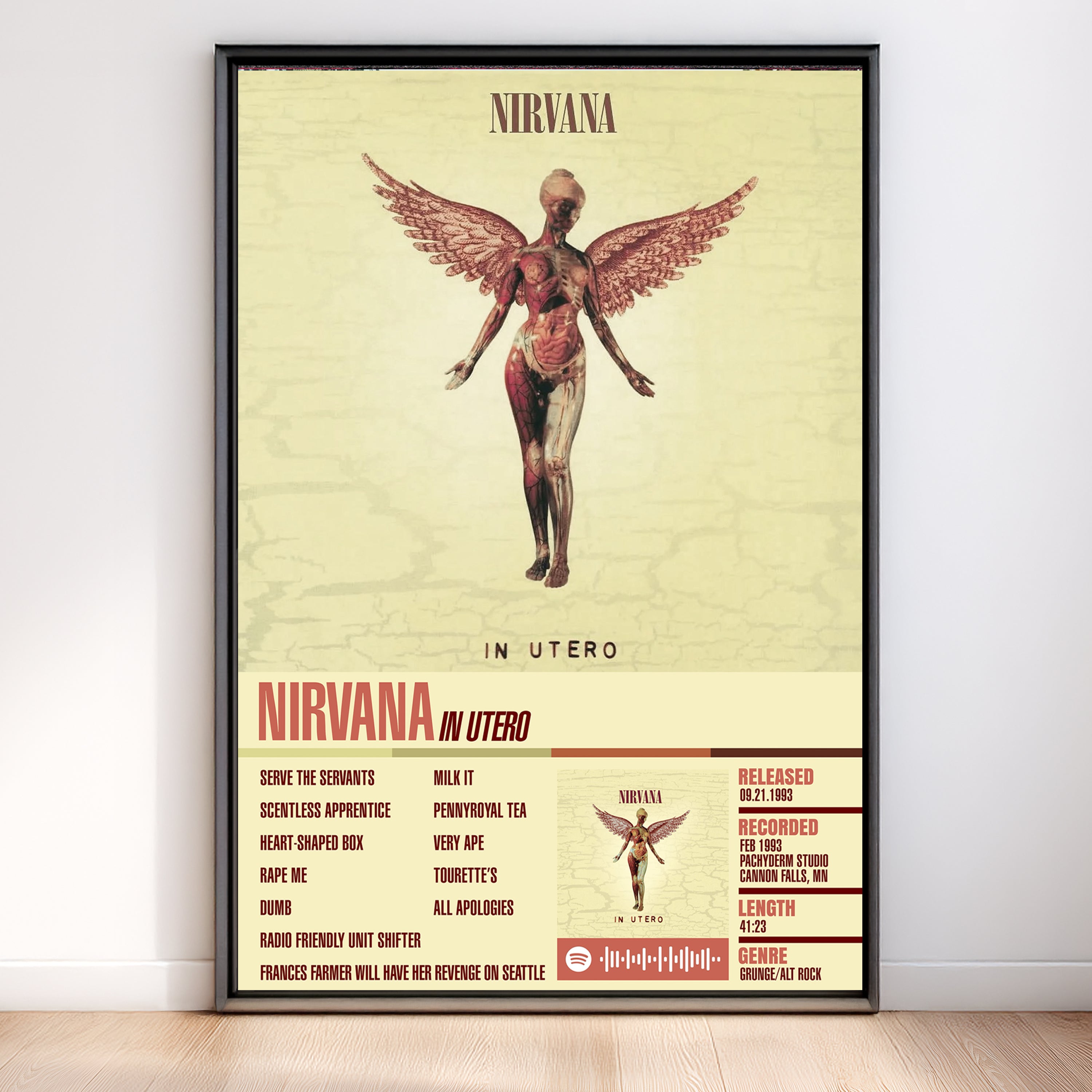 Nirvana – In Utero | Tracklist (2-Poster Set)