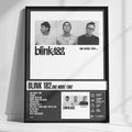 Blink 182 - One More Time Tracklist Poster Framed Wall Art Mockup