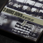3 Doors Down The Better Life Close up detail of poster typography and track list 