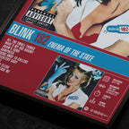 Blink-182 Enema of the State Close up detail of poster typography and track list 