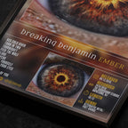 Breaking Benjamin Ember Close up detail of poster typography and track list 