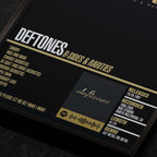 deftones b sides rarities Close up detail of poster typography and track list 