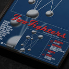 foo-fighters-the-colour-and-the-shape-Close Up Detail View of Album Tracklist Typography Poster