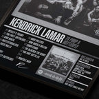 kendrick lamar to pimp a butterfly Close up detail of poster typography and track list 