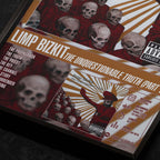 Limp Bizkit The Unquestionable Truth Part 1 Close up detail of poster typography and track list 