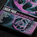 Linkin Park From Zero Close up detail of poster typography and track list 