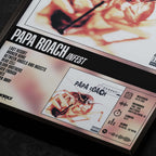 Papa Roach - Infest Close Up Detail View of Album Tracklist Typography Poster