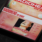 Radiohead - The Bends Close Up Detail View of Album Tracklist Typography Poster