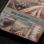 Rise Against - Endgame Close Up Detail View of Album Tracklist Typography Poster