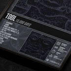 Tool 10000 Days Close up detail of poster typography and track list 