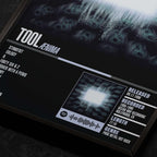 Tool Aenima Close up detail of poster typography and track list 