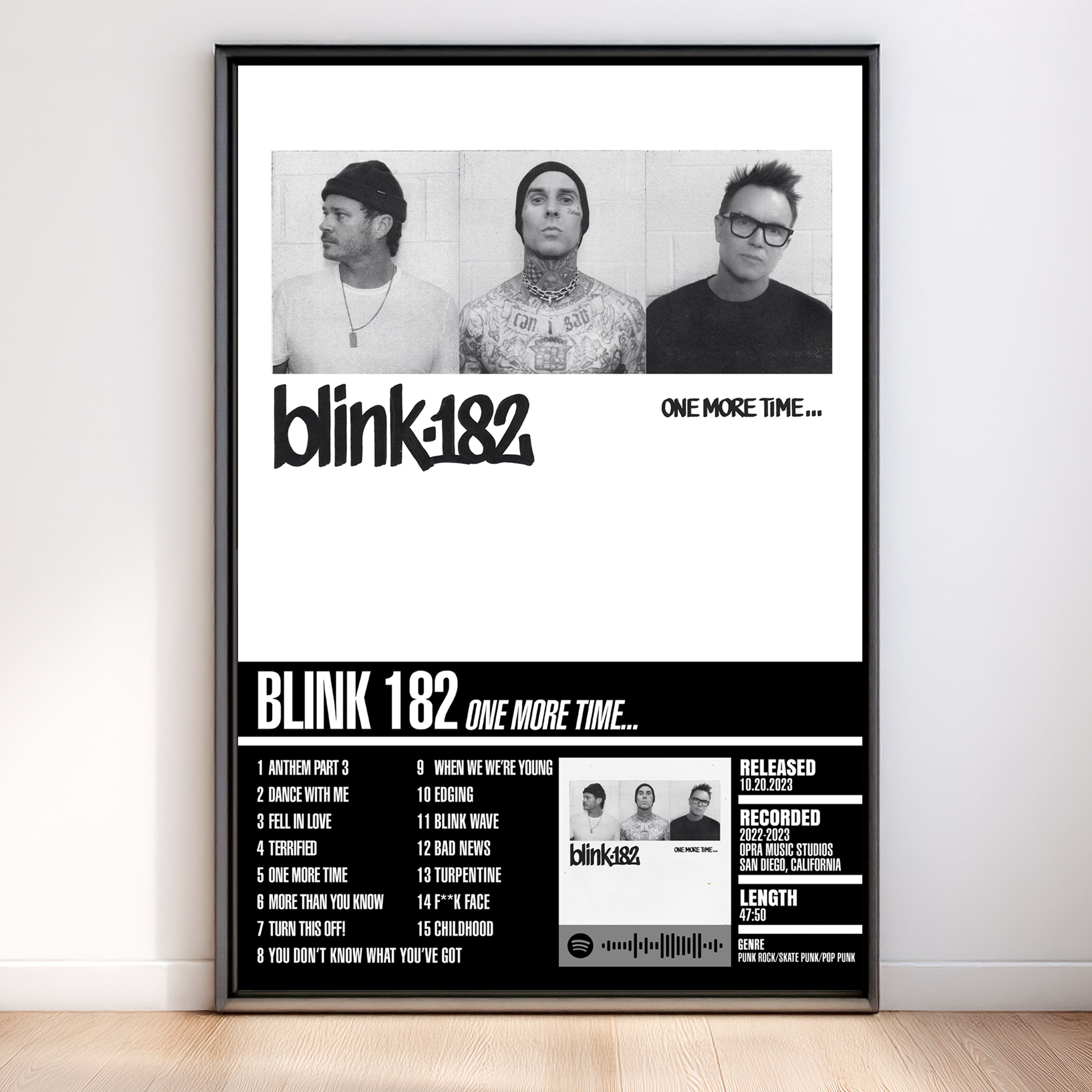 Blink-182 – One More Time… | Tracklist (2-Poster Set)