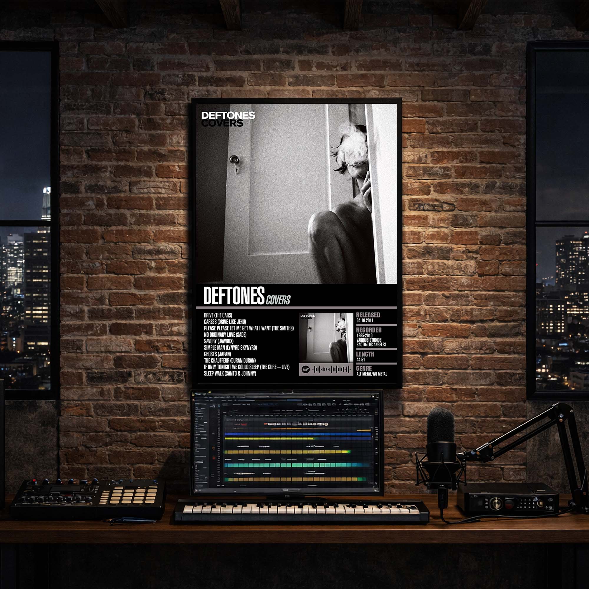 Deftones - Covers Album Poster Hanging in Music Studio Room Decor