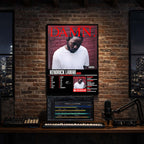 Kendrick Lamar - Damn Album Poster Hanging in Music Studio Room Decor