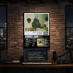 Kendrick Lamar - Good Kid Maad City Album Poster Hanging in Music Studio Room Decor