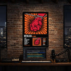 Metallica - St. Anger Album Poster Hanging in Music Studio Room Decor