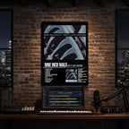 Nine Inch Nails - Pretty Hate Machine Album Poster Hanging in Music Studio Room Decor