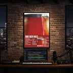Nine Inch Nails The Fragile Album tracklist poster recording studio print mockup 
