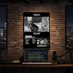 Nirvana - Bleach Album Poster Hanging in Music Studio Room Decor