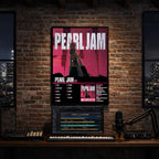 Pearl Jam - Ten Album Poster Hanging in Music Studio Room Decor