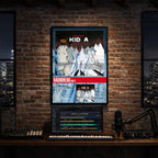 Radiohead - Kid A Album Poster Hanging in Music Studio Room Decor
