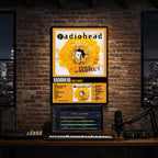 Radiohead - Pablo Honey Album Poster Hanging in Music Studio Room Decor