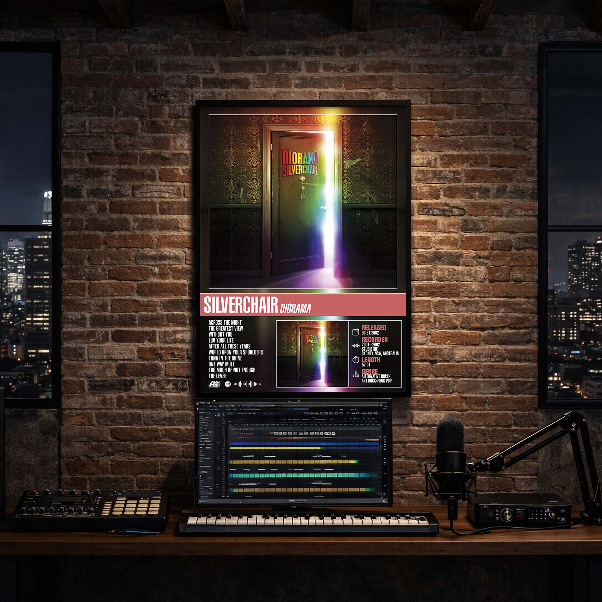 Silverchair - Diorama Album Poster Hanging in Music Studio Room Decor 