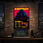 The Weeknd - Starboy Album Poster Hanging in Music Studio Room Decor⁠