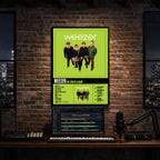 Weezer - The Green Album Album Poster Hanging in Music Studio Room Decor