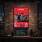 Weezer - The Red Album Album Poster Hanging in Music Studio Room Decor