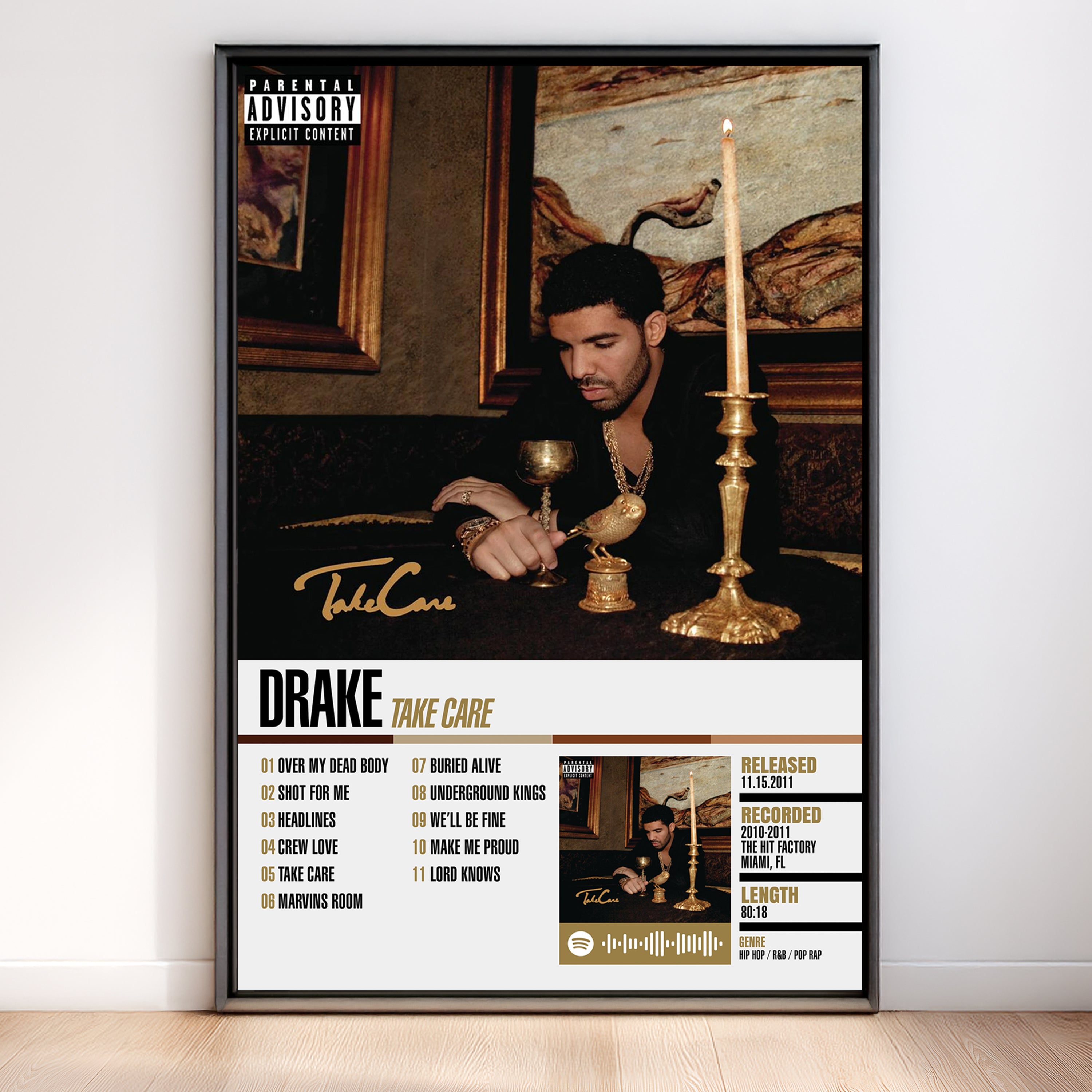 Drake – Take Care | Tracklist (2-Poster Set)