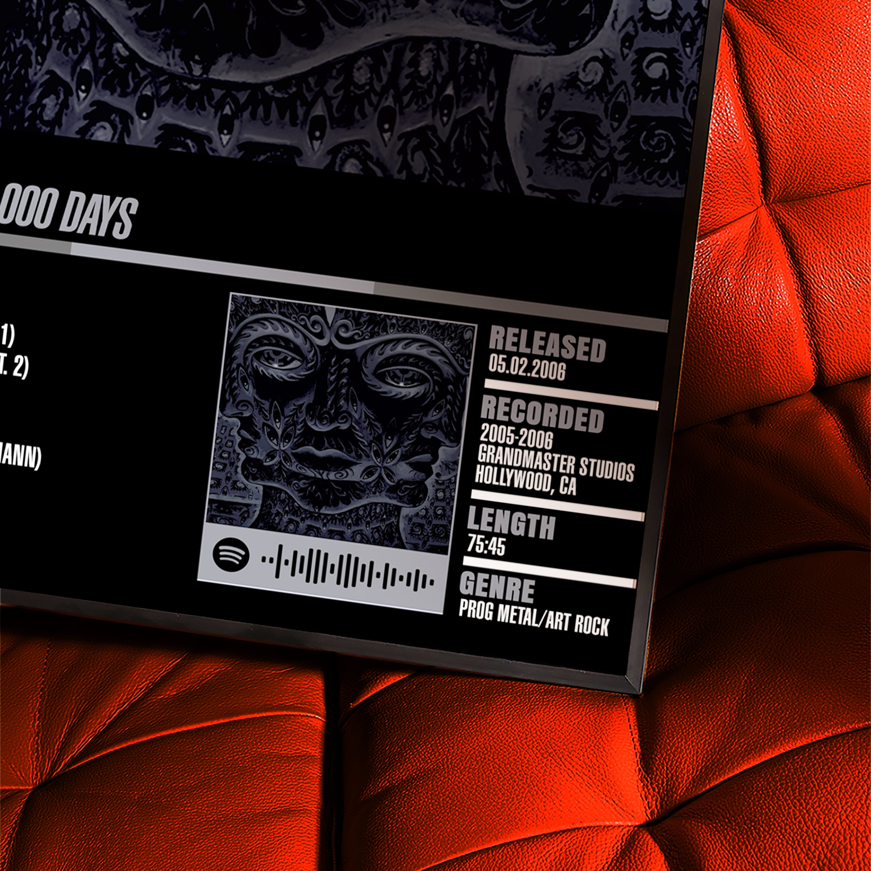 Tool – 10,000 Days | Tracklist (2-Poster Set)