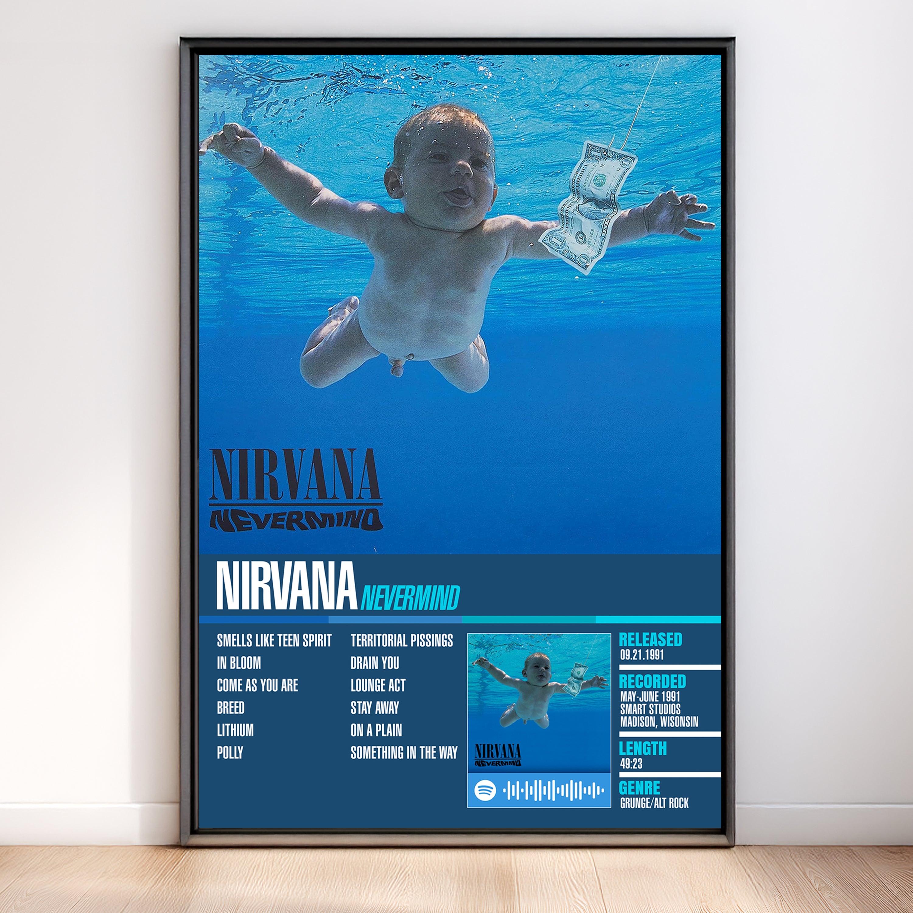 Nirvana – Nevermind | Tracklist (2-Poster Set)