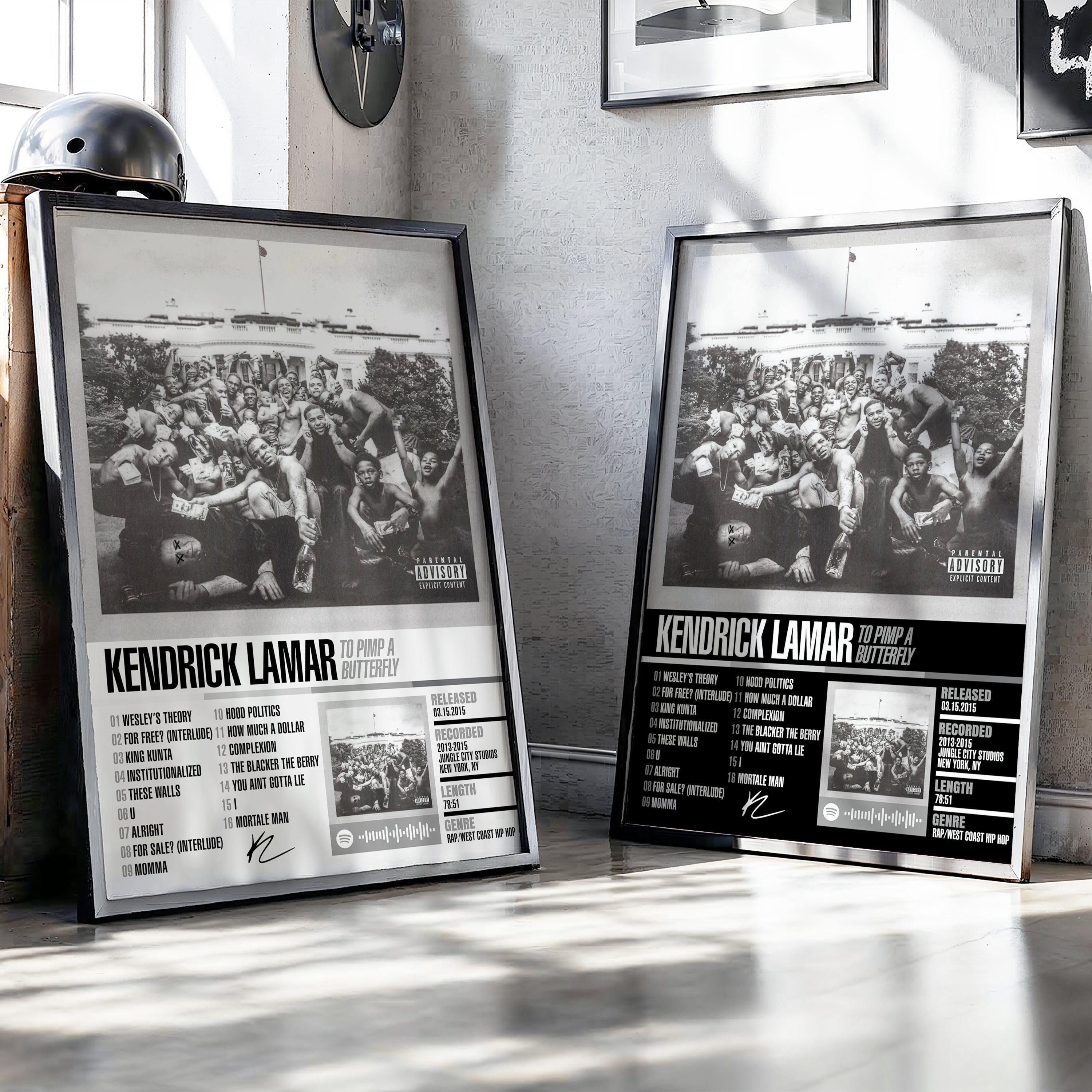 Kendrick Lamar – To Pimp a Butterfly | Tracklist (2-Poster Set)