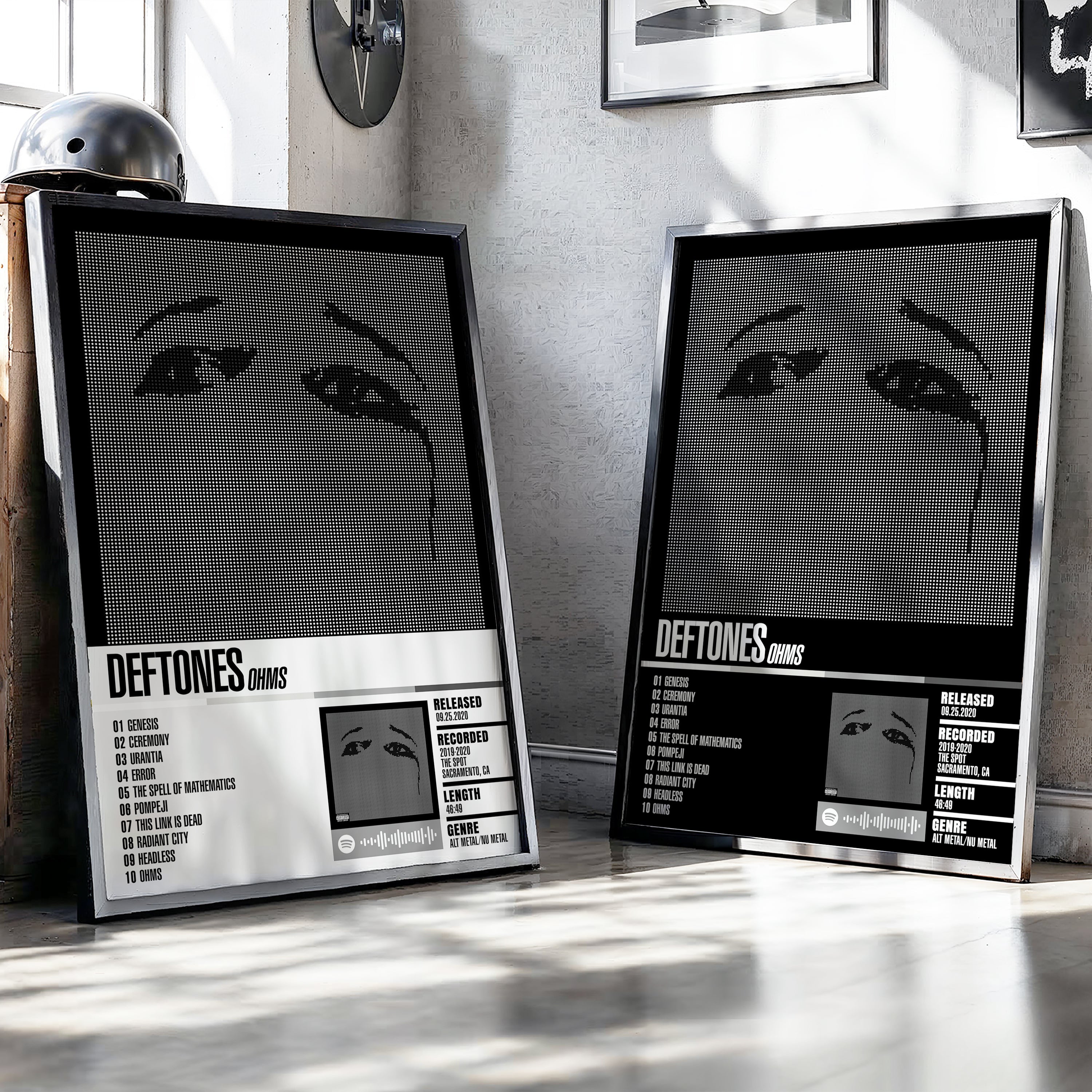 Deftones – Ohms | Tracklist (2-Poster Set)