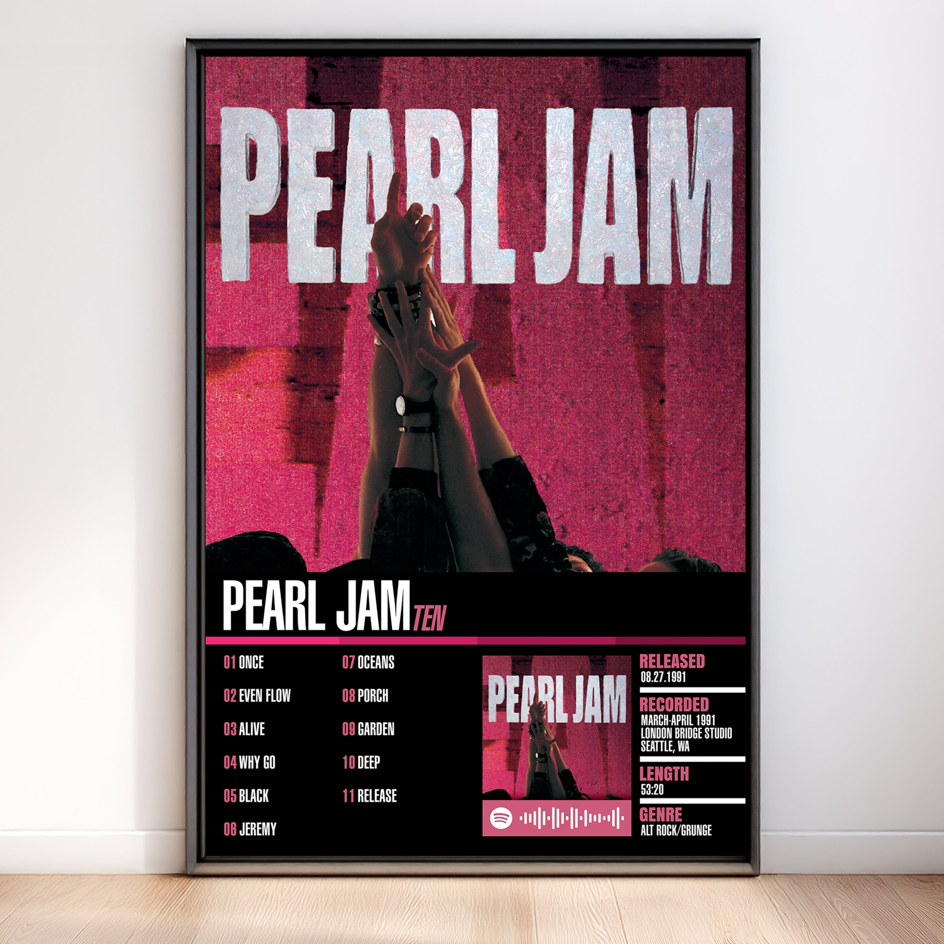Pearl Jam – Ten | Tracklist (2-Poster Set)