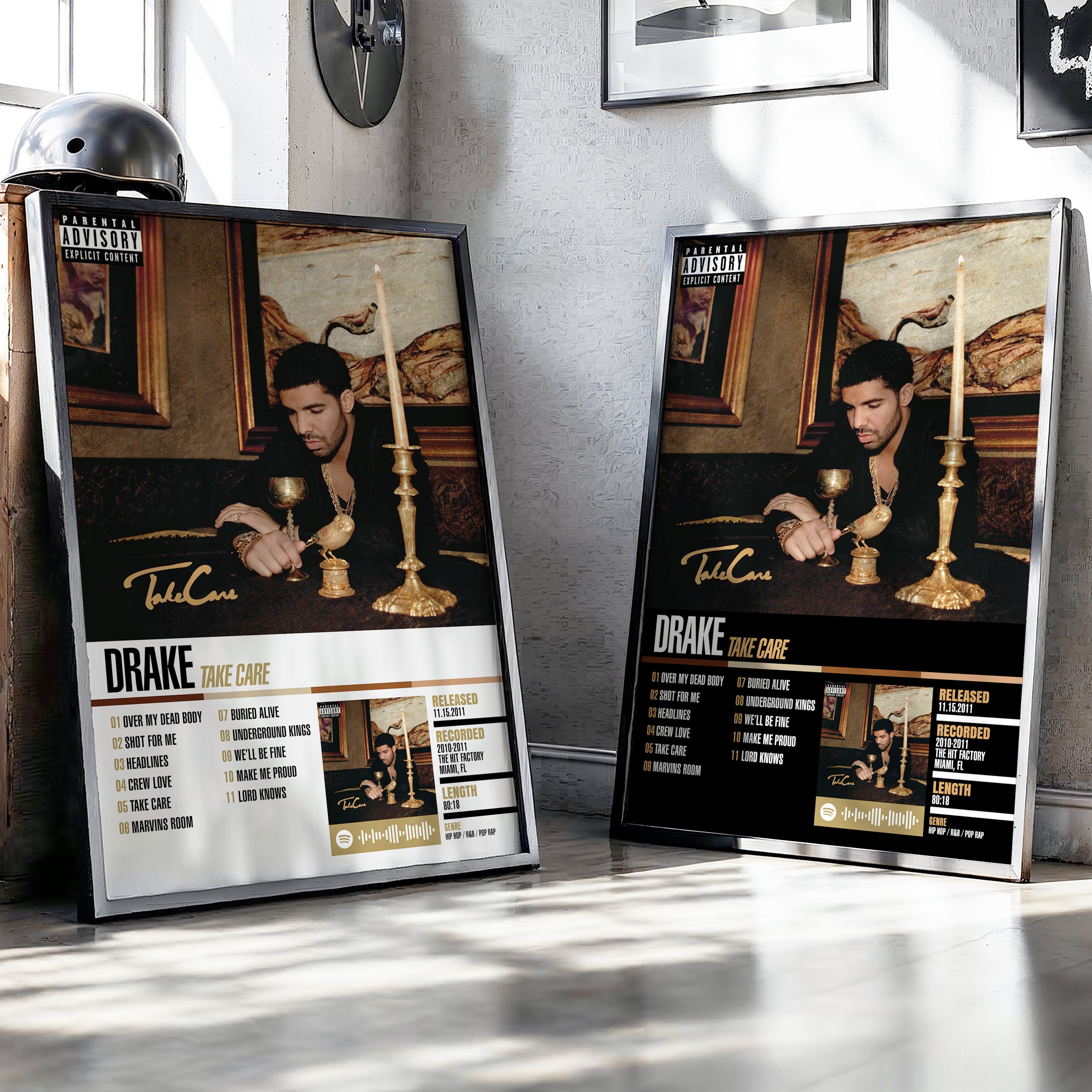 Drake – Take Care | Tracklist (2-Poster Set)