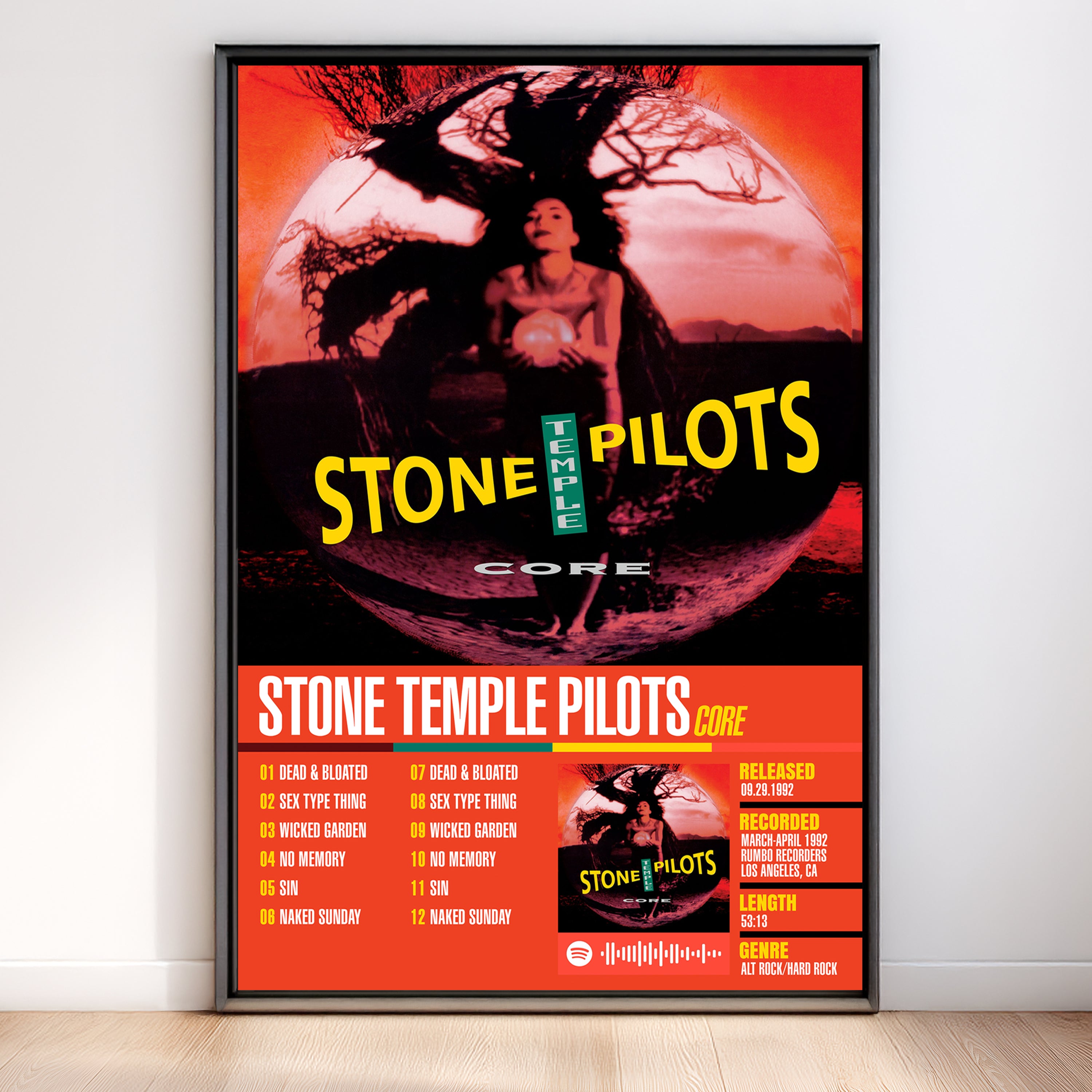 Stone Temple Pilots – Core | Tracklist (2-Poster Set)