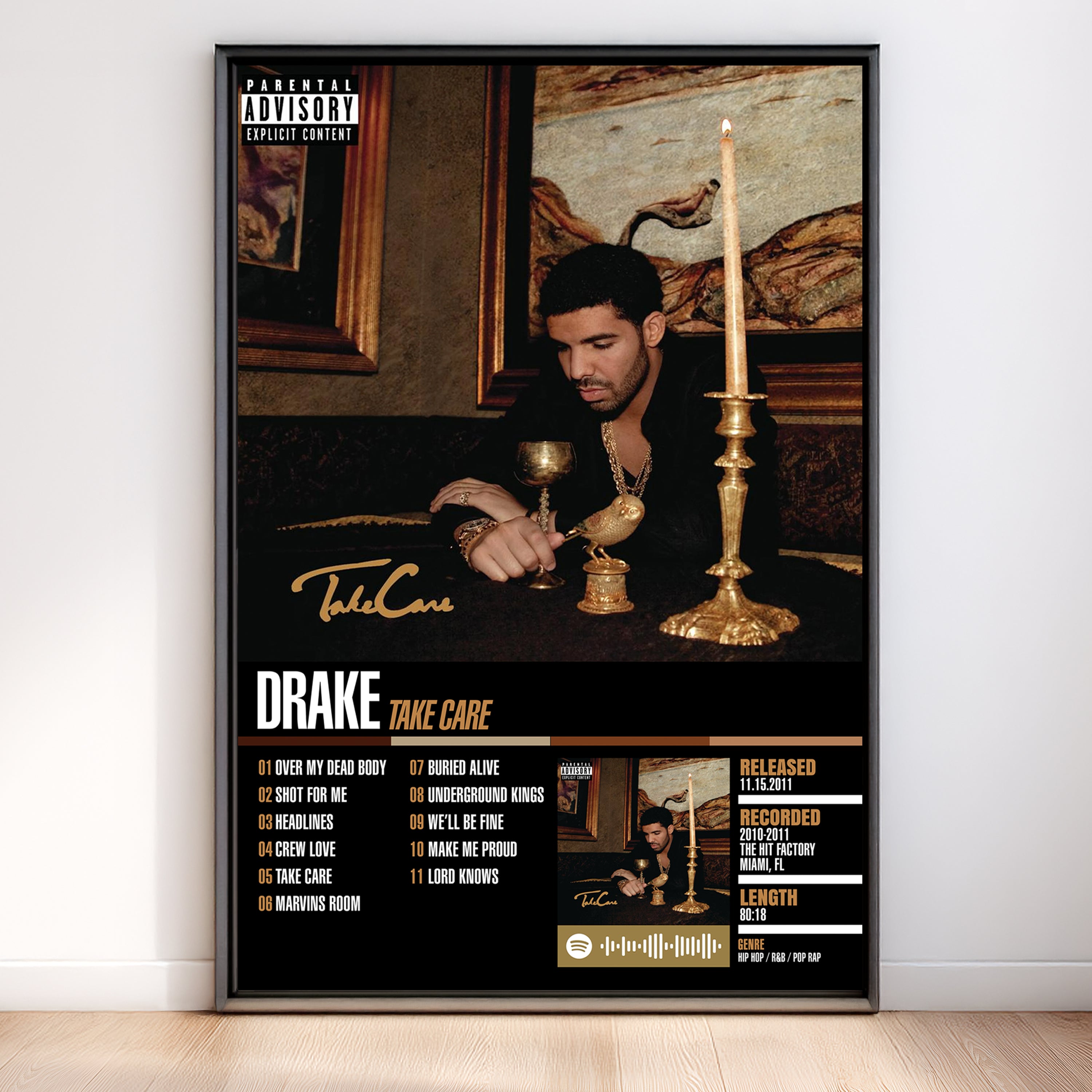 Drake – Take Care | Tracklist (2-Poster Set)