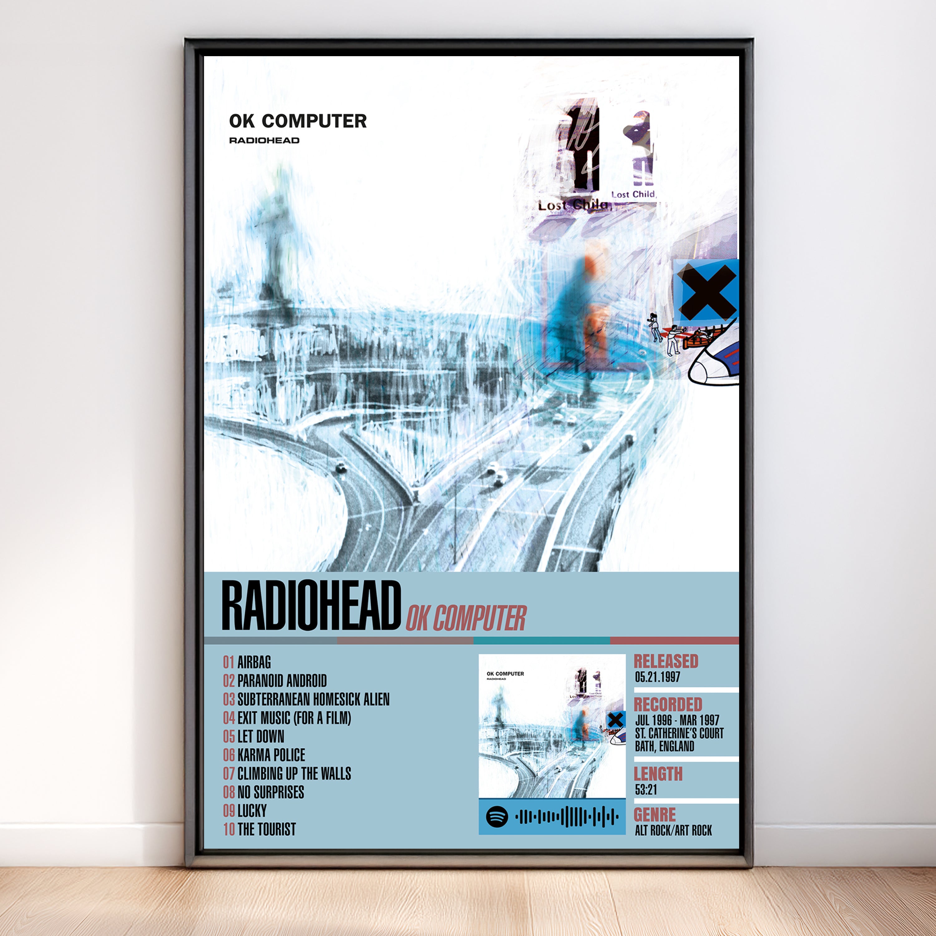 Radiohead – OK Computer | Tracklist (2-Poster Set)