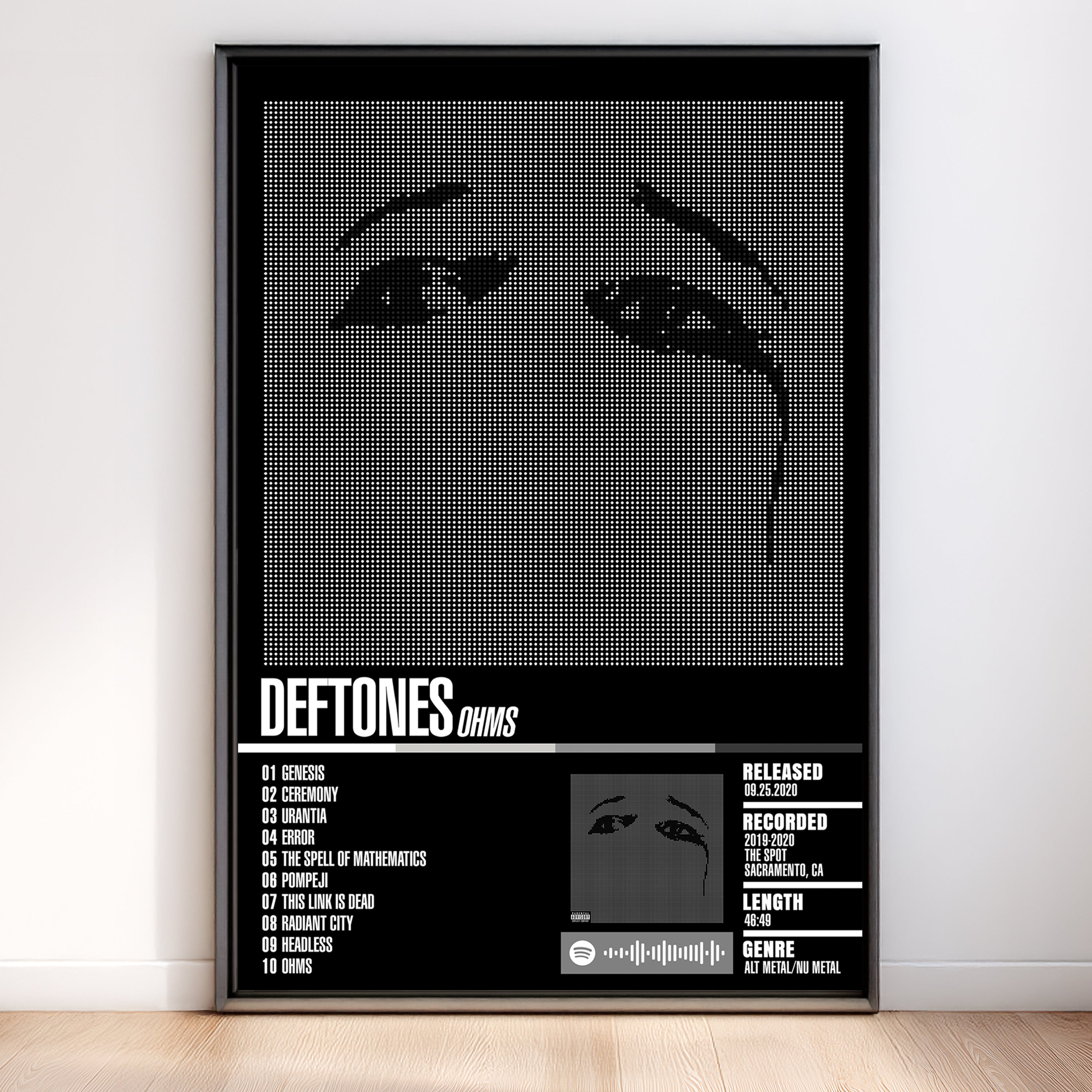 Deftones – Ohms | Tracklist (2-Poster Set)