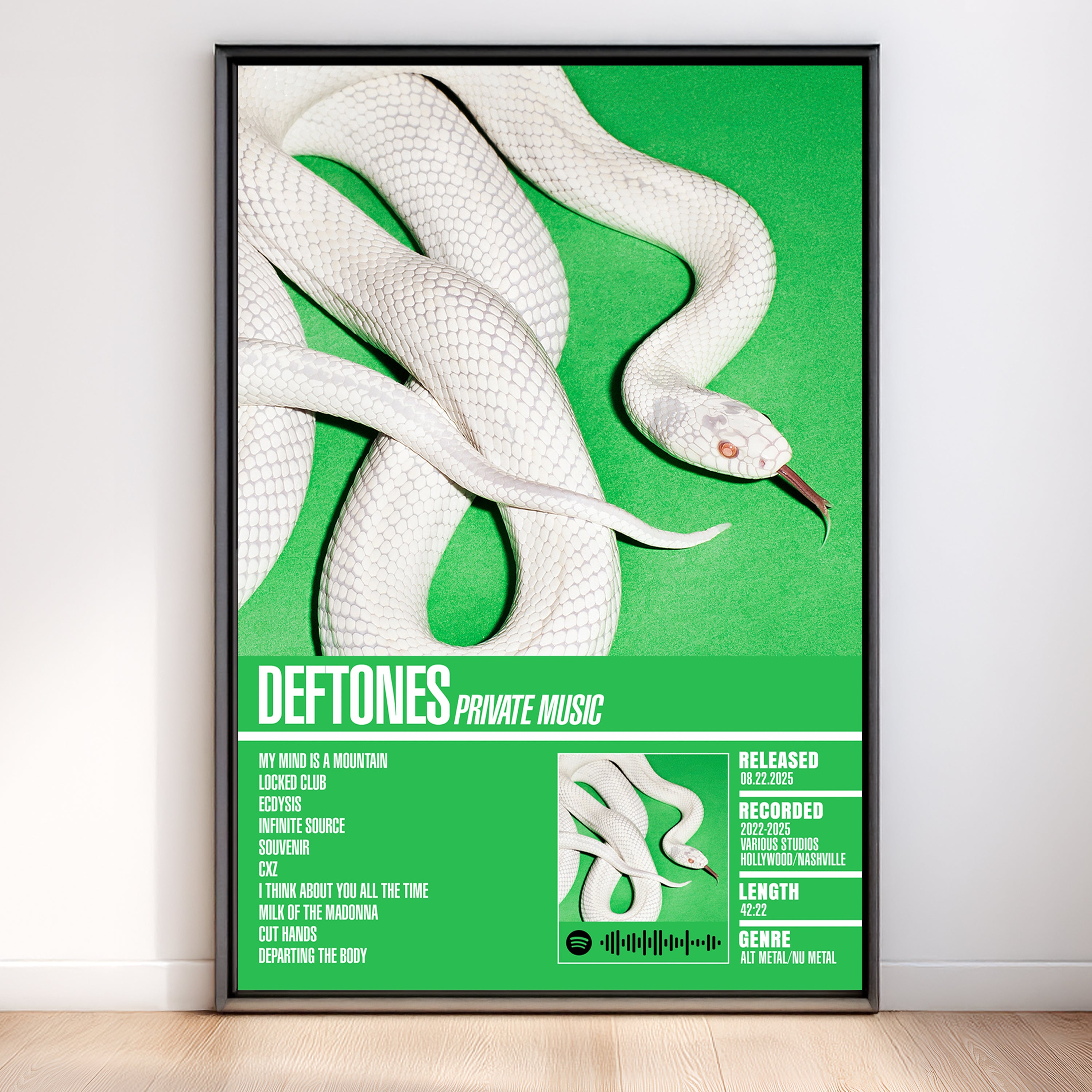 Deftones – Private Music | Tracklist (2-Poster Set)