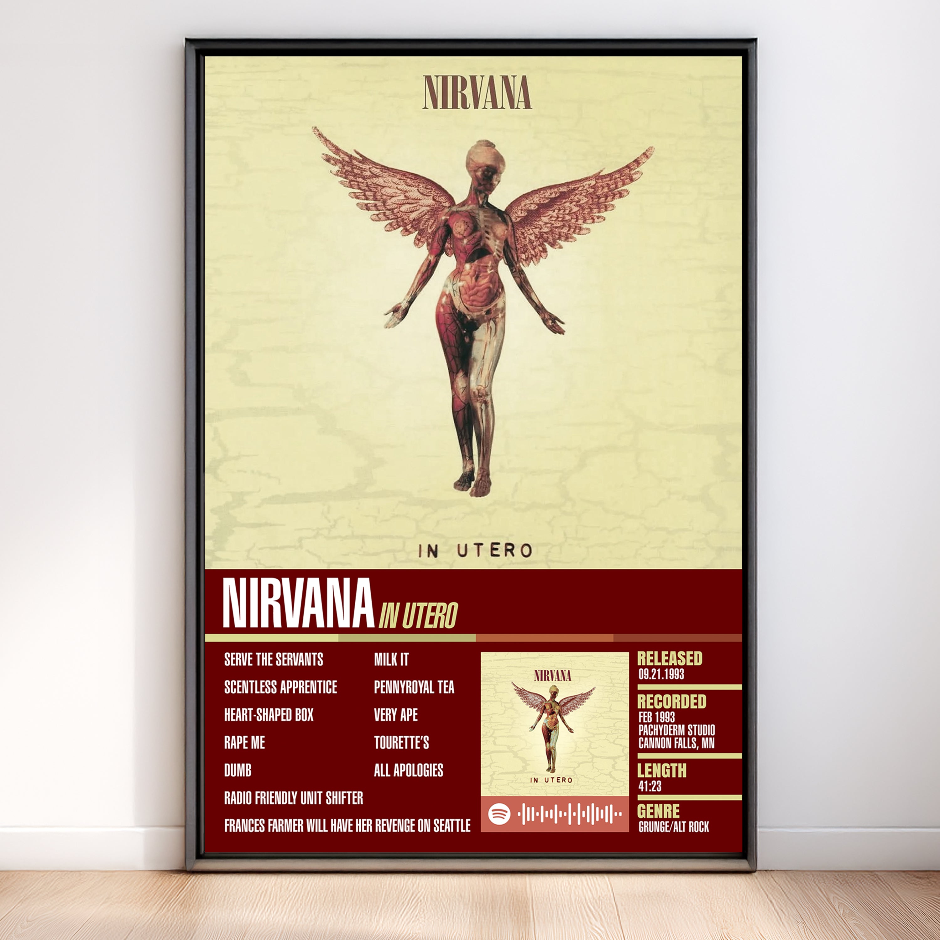 Nirvana – In Utero | Tracklist (2-Poster Set)