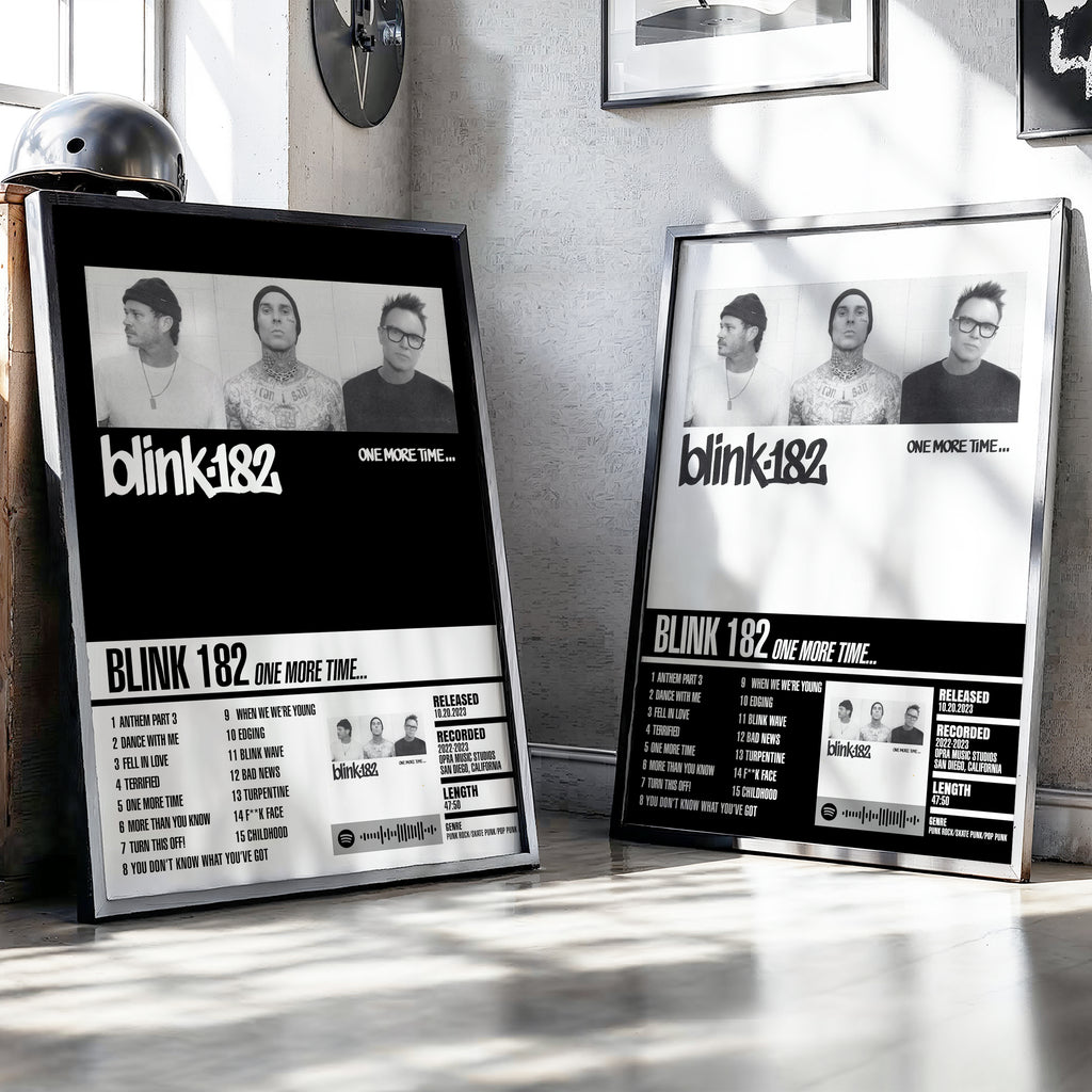Blink-182 – One More Time… | Tracklist (2-Poster Set)