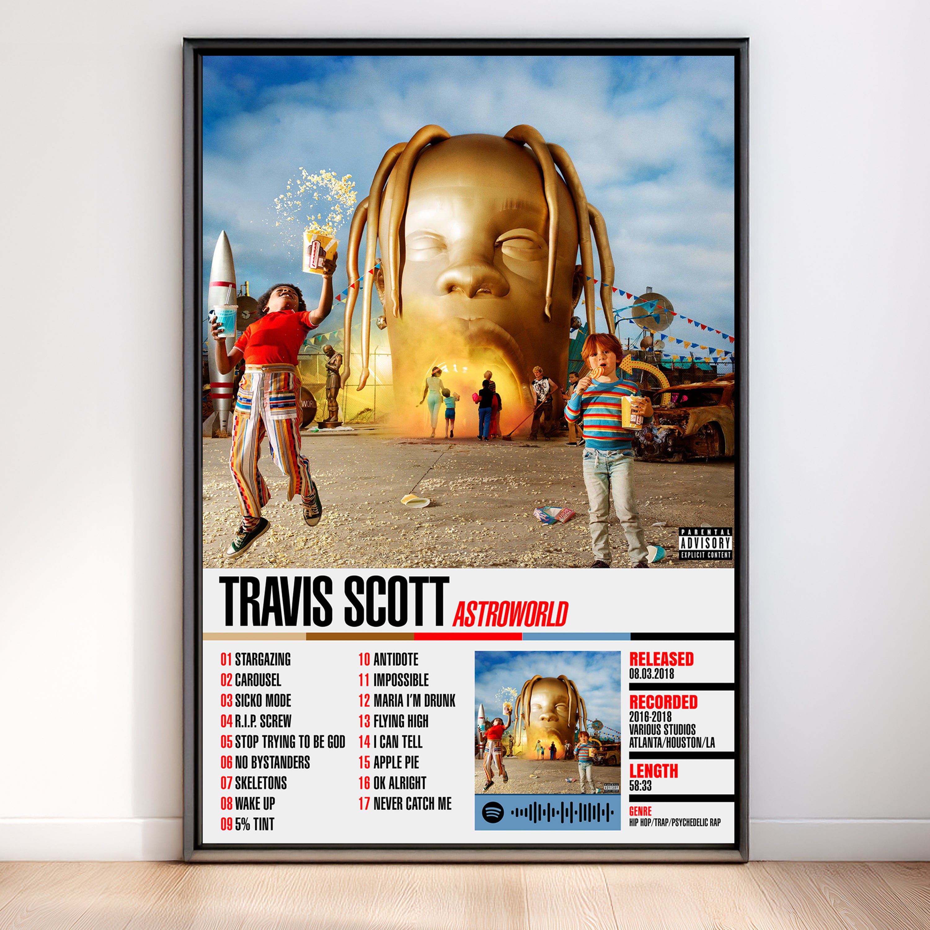 Travis Scott – Astroworld | Tracklist (2-Poster Set)