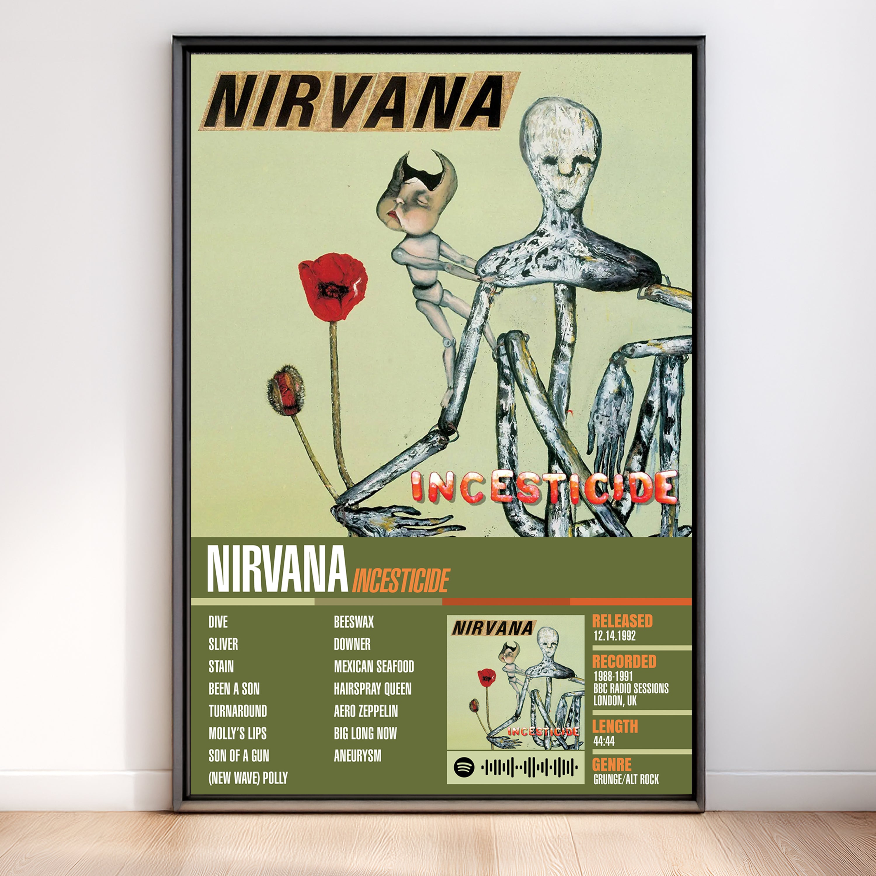 Nirvana – Incesticide | Tracklist (2-Poster Set)