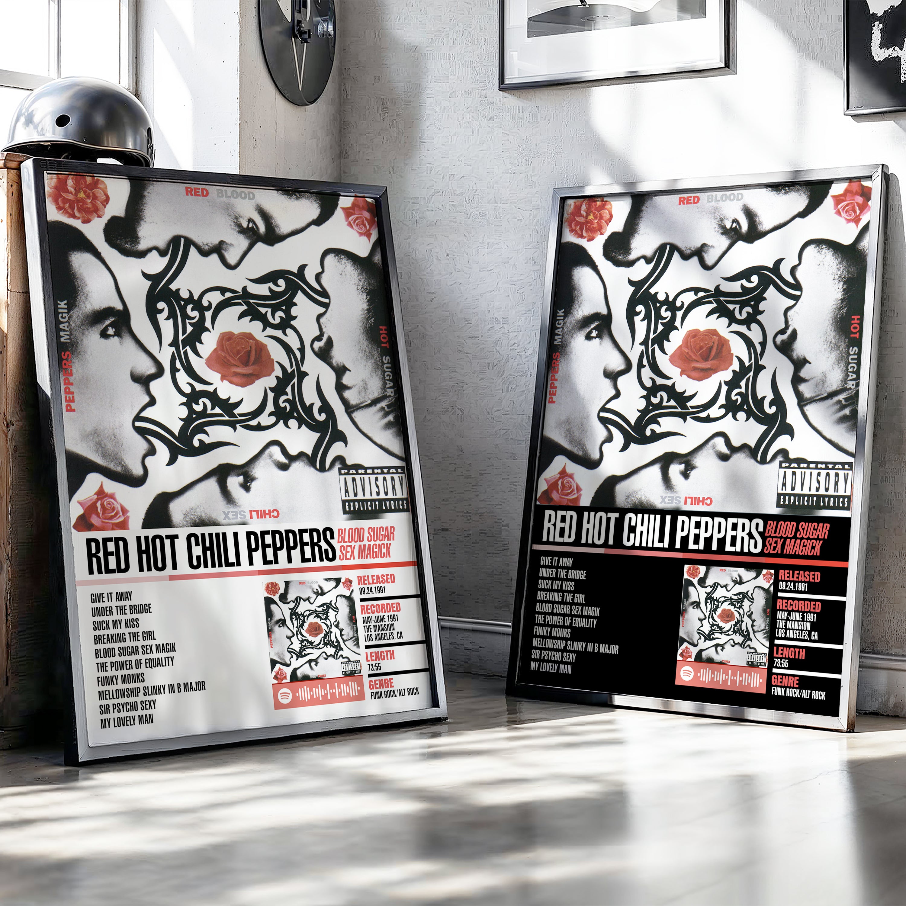Red Hot Chili Peppers – Blood Sugar Sex Magik | Tracklist (2-Poster Set)