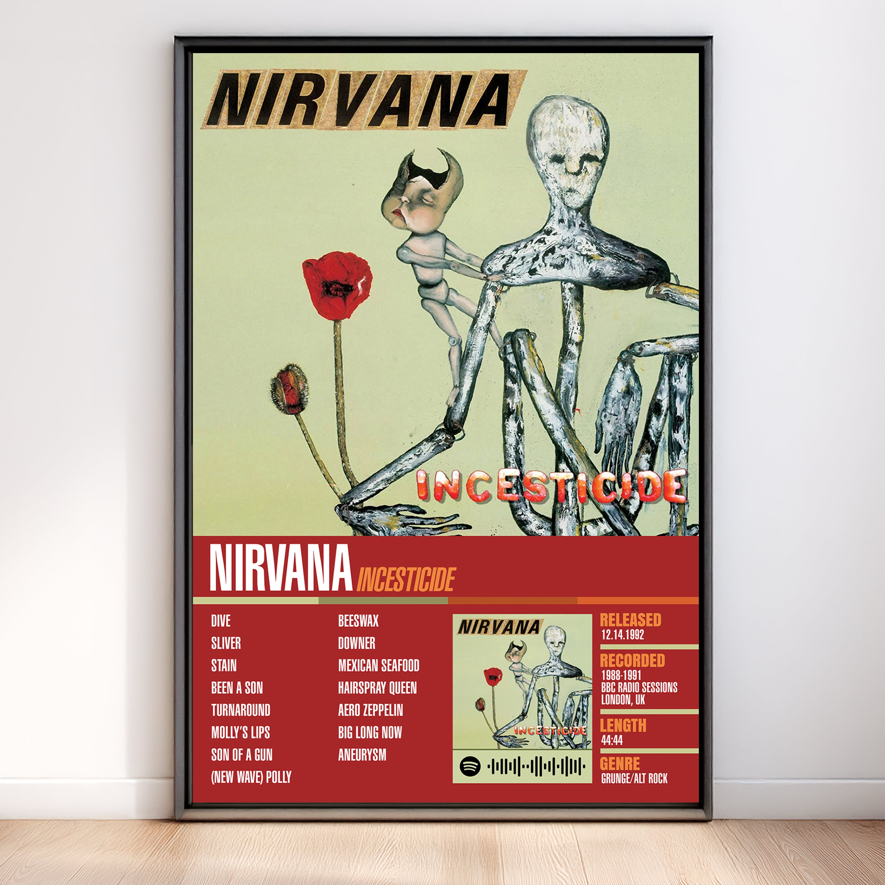 Nirvana – Incesticide | Tracklist (2-Poster Set)